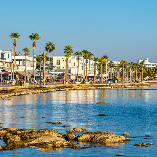 Embankment at Paphos Harbour Embankment at Paphos Harbour