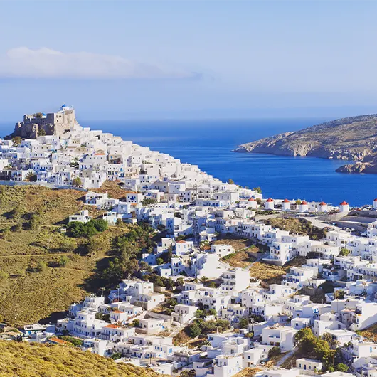Bela vista da ilha Astypalaia Bela vista da ilha Astypalaia