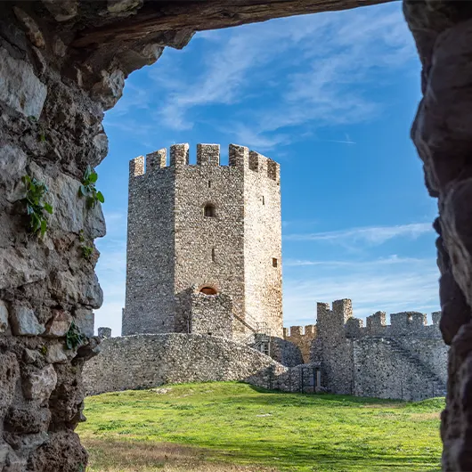 A scenic view of Castle of Platamonas A scenic view of Castle of Platamonas