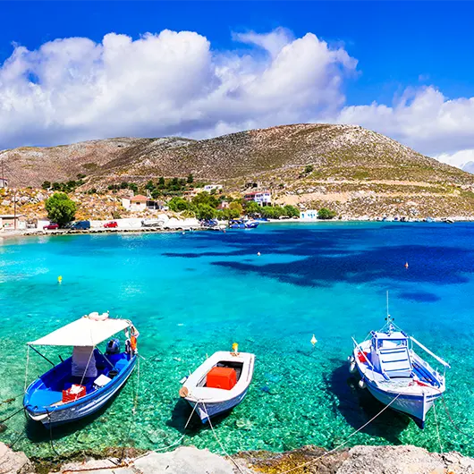 Belle vue de l'île de Kalymnos Belle vue de l'île de Kalymnos