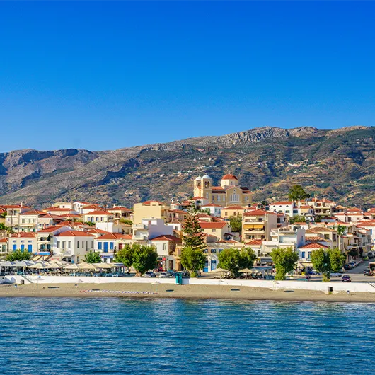 A scenic view of Neapolis town A scenic view of Neapolis town