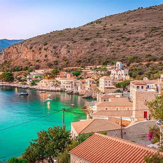 A scenic view of Limeni A scenic view of Limeni
