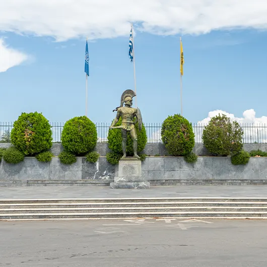A scenic view of archaeological site of Sparta A scenic view of archaeological site of Sparta