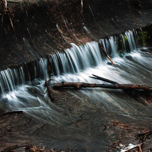 A scenic view of waterfall at Thermi Greece A scenic view of waterfall at Thermi Greece