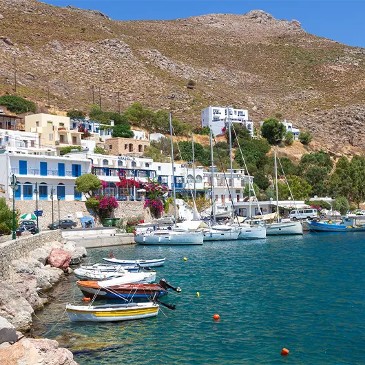 A scenic view of Livadia town A scenic view of Livadia town