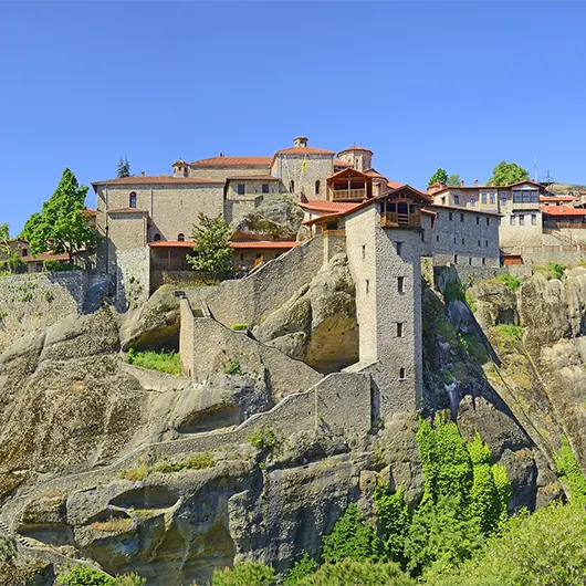 Bela vista do Mosteiro de Meteora Bela vista do Mosteiro de Meteora