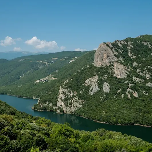 A scenic view of Holy Monastery of Saint John the Forerunner at the Skete of Beroea A scenic view of Holy Monastery of Saint John the Forerunner at the Skete of Beroea