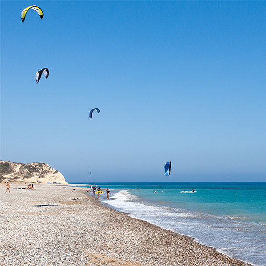 Scenic view of Avdimou Kite Beach Scenic view of Avdimou Kite Beach