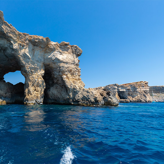 Scenic view of Blue Grotto Scenic view of Blue Grotto
