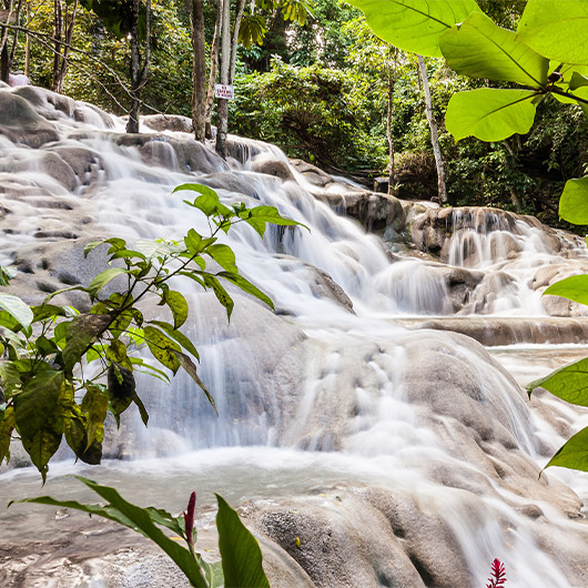 Scenic view of Dunn’s River Falls Scenic view of Dunn’s River Falls