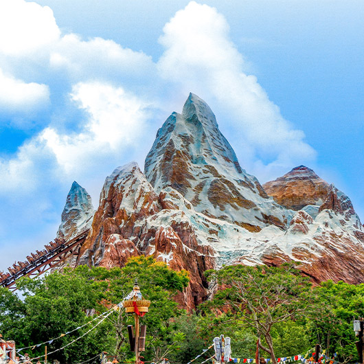 Scenic view of Everest Mountain (replica) Scenic view of Everest Mountain (replica)