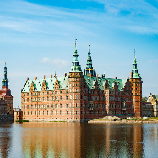 Scenic view of Frederiksborg Castle Scenic view of Frederiksborg Castle
