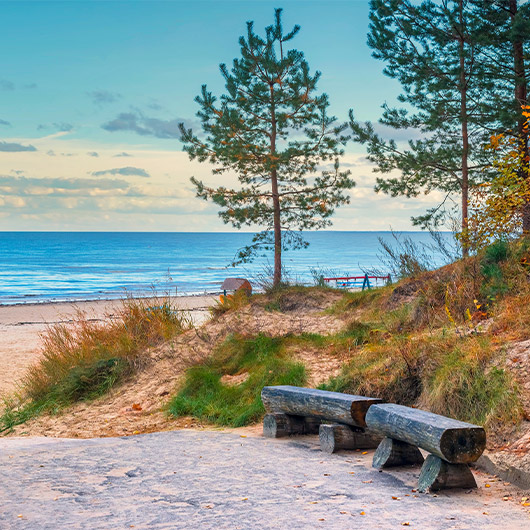 Scenic view of Jūrmala Beach Scenic view of Jūrmala Beach