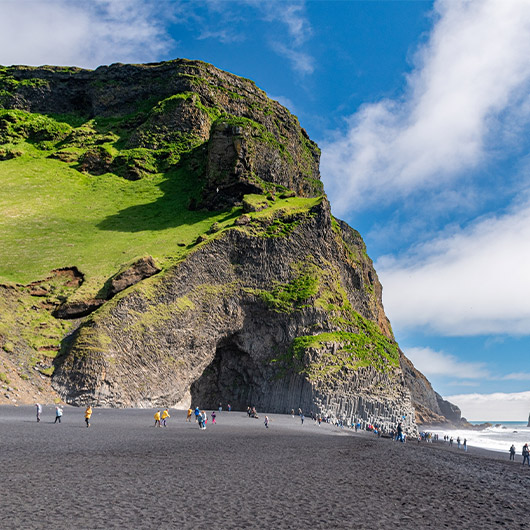 Scenic view of the Reynisfjara Beach Scenic view of the Reynisfjara Beach