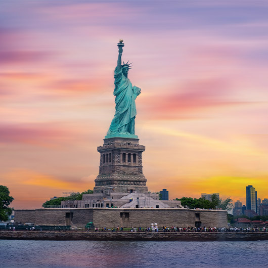 Scenic view of Statue of Liberty Scenic view of Statue of Liberty