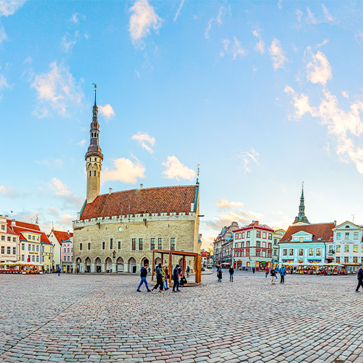 Scenic view of Tallinn Old Town Scenic view of Tallinn Old Town