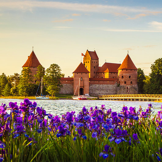 Scenic view of Trakai Island Castle Scenic view of Trakai Island Castle