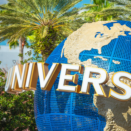 Scenic view of Famous Universal Globe at Universal Studios Florida Scenic view of Famous Universal Globe at Universal Studios Florida