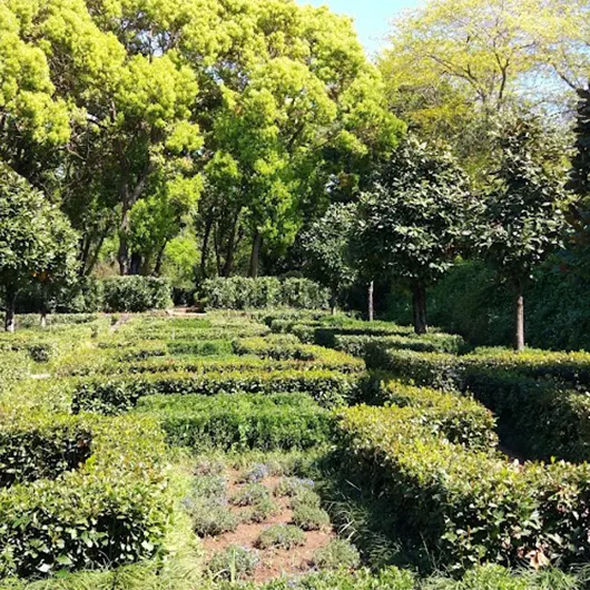 Une belle vue des jardins de la Landriana Une belle vue des jardins de la Landriana