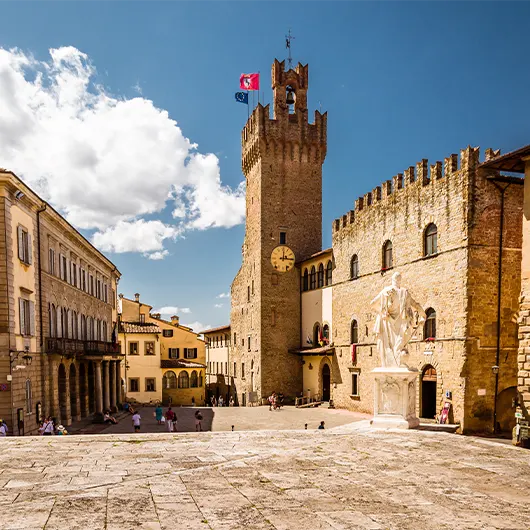 A scenic view of Arezzo town A scenic view of Arezzo town