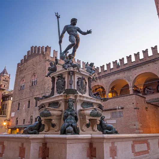 A scenic view of Fontana di Nettuno A scenic view of Fontana di Nettuno