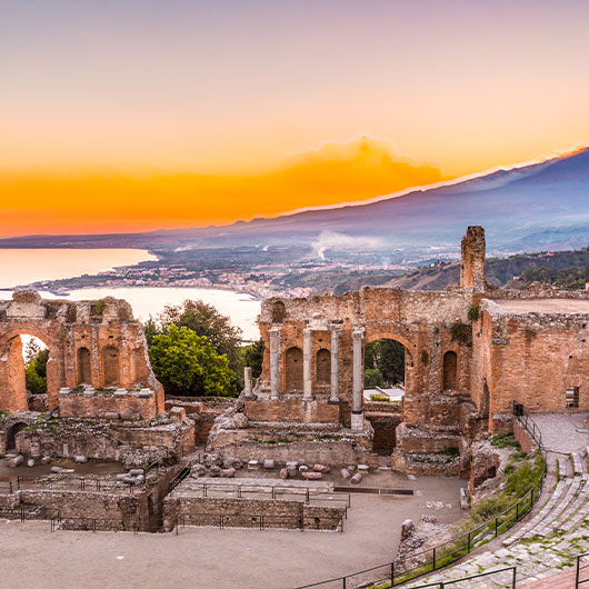 The Greek Theater of Taormina The Greek Theater of Taormina