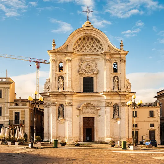 A scenic view of Santa Maria del Suffragio church A scenic view of Santa Maria del Suffragio church