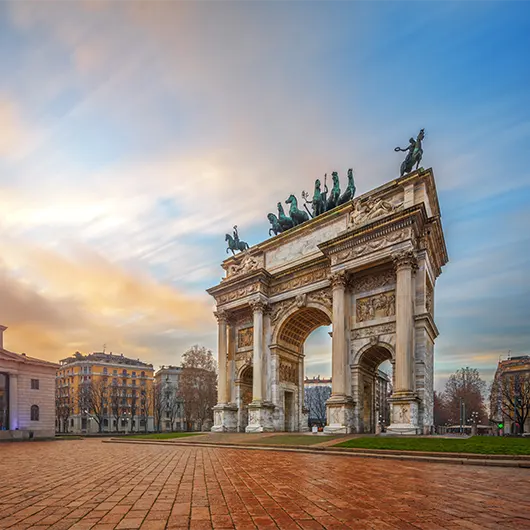 Una bella vista di Porta Sempione Una bella vista di Porta Sempione