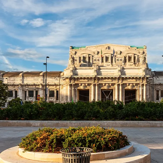 A scenic view of Milano Centrale Railway Station A scenic view of Milano Centrale Railway Station