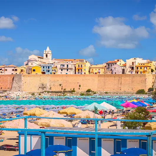 Une belle vue de la vieille ville de Termoli Une belle vue de la vieille ville de Termoli