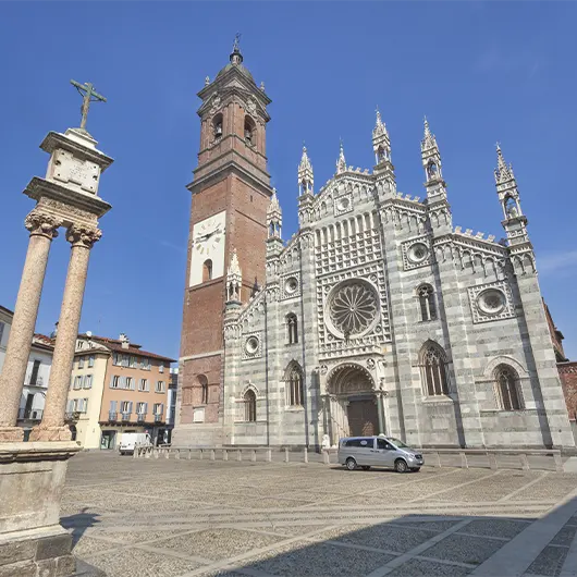 A scenic view of Main square in Monza A scenic view of Main square in Monza