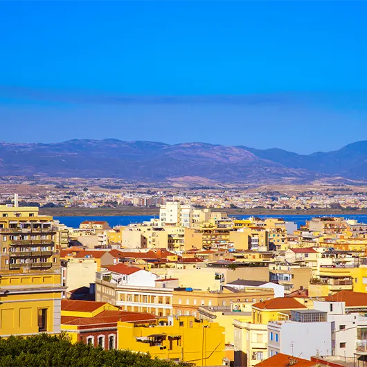 A scenic view of Cagliari A scenic view of Cagliari