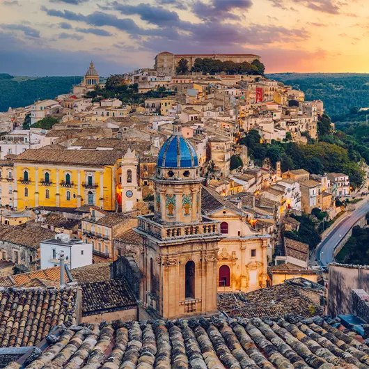 A scenic view of Ragusa Ibla A scenic view of Ragusa Ibla