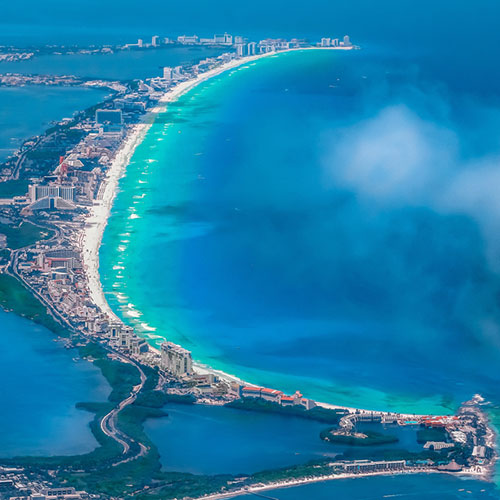 Cancún vue du ciel Cancún vue du ciel