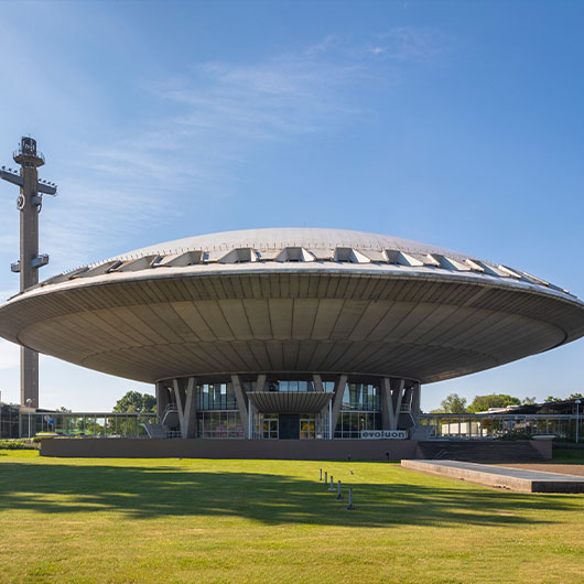 Futuristic UFO Shaped Building Futuristic UFO Shaped Building