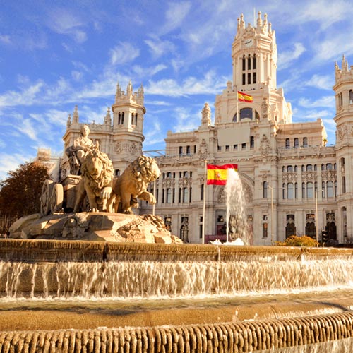 Madrid Cibeles Brunnen Madrid Cibeles Brunnen