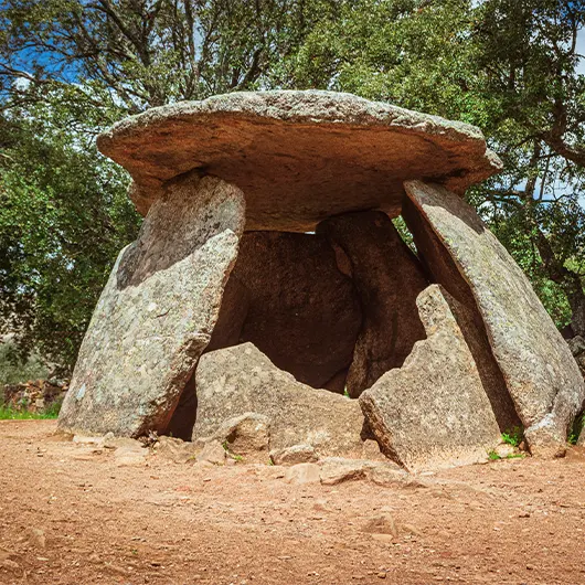 A Scenic View of Dolmen de El Mellizo A Scenic View of Dolmen de El Mellizo