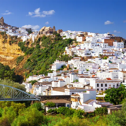 Una vista bonita de Arcos de la Frontera Una vista bonita de Arcos de la Frontera