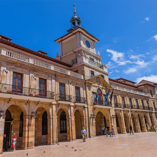 A Scenic View of Facade of City hall of Oviedo A Scenic View of Facade of City hall of Oviedo