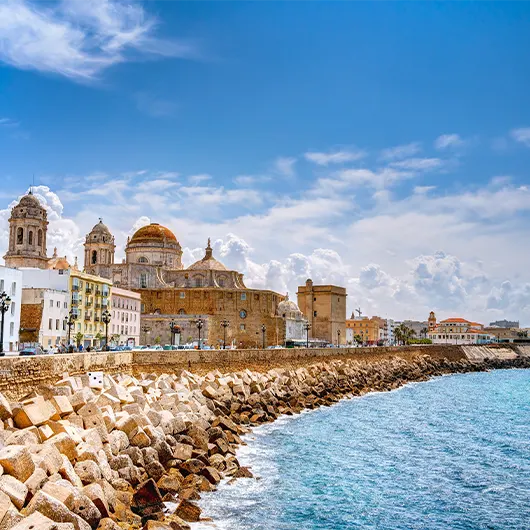 Uma bela vista de Cádiz Uma bela vista de Cádiz