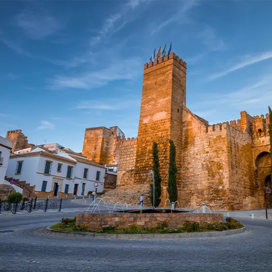 Una vista bonita de las Murallas de la Puerta de Sevilla Una vista bonita de las Murallas de la Puerta de Sevilla