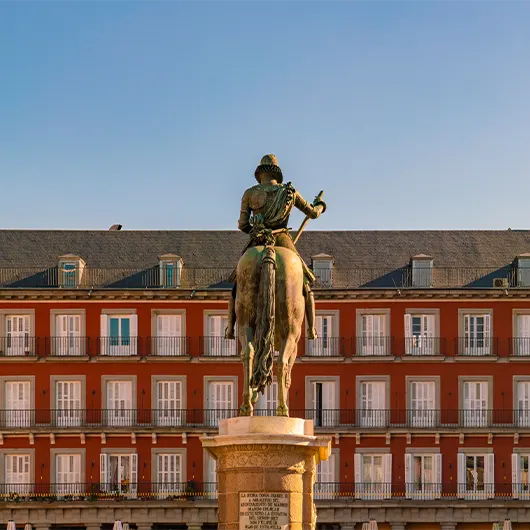 Une belle vue de la Plaza Mayor Une belle vue de la Plaza Mayor