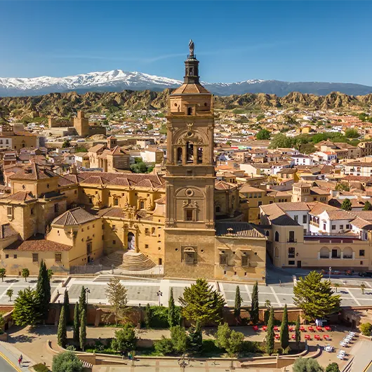 A Scenic View of Guadix Old Town A Scenic View of Guadix Old Town