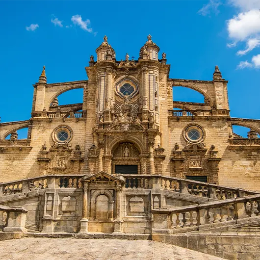 A Scenic View of Cathedral of Jerez de la Frontera A Scenic View of Cathedral of Jerez de la Frontera