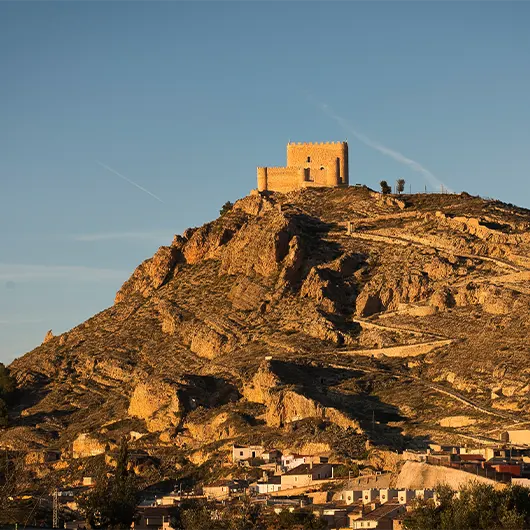 A Scenic View of Jumilla Castle A Scenic View of Jumilla Castle