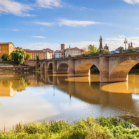 A Scenic View of Puente de Piedra A Scenic View of Puente de Piedra