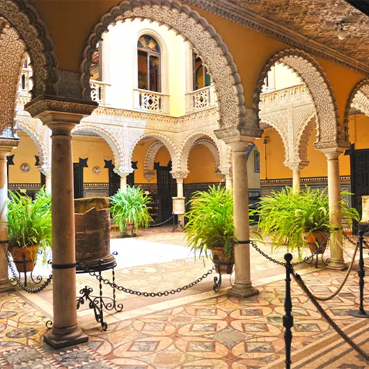Una vista bonita del Palacio de la Condesa de Lebrija Una vista bonita del Palacio de la Condesa de Lebrija