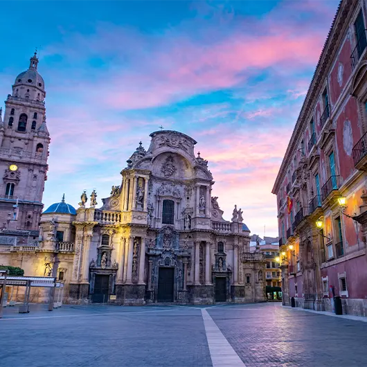 A Scenic View of Cathedral of Santa Maria in Murcia A Scenic View of Cathedral of Santa Maria in Murcia