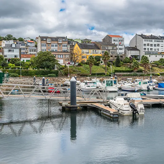 A Scenic View of port in the village of Ortigueira, province of A Coruna A Scenic View of port in the village of Ortigueira, province of A Coruna