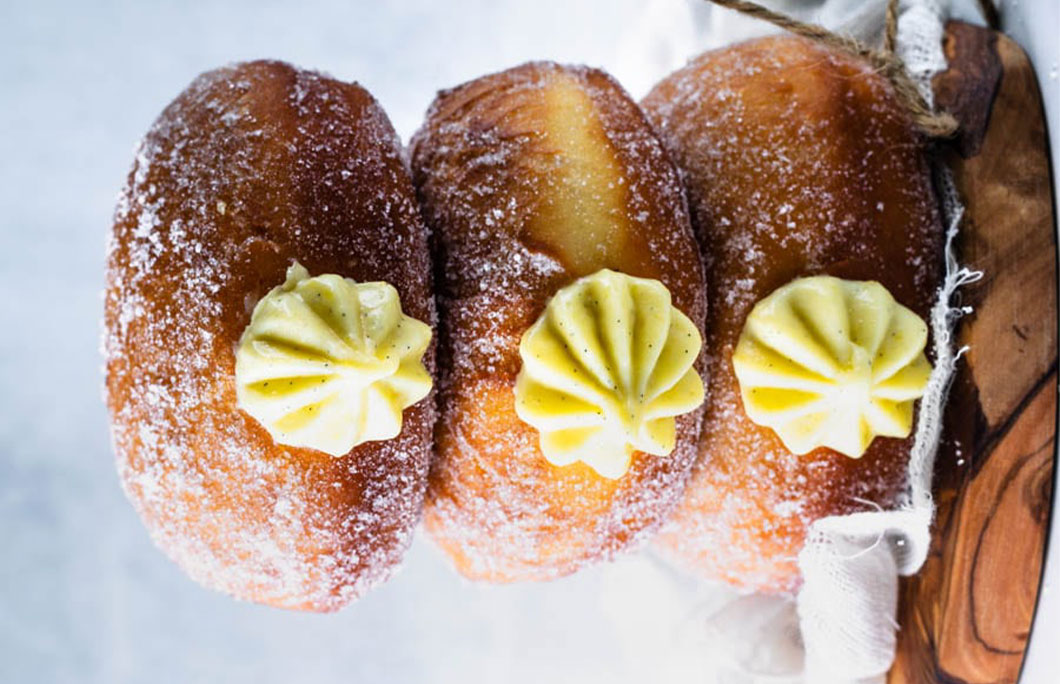 Bavarian Cream Donuts